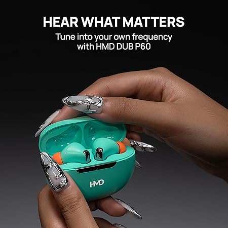 HMD DUB P60 Earbuds , with Active Noise Cancellation , Green