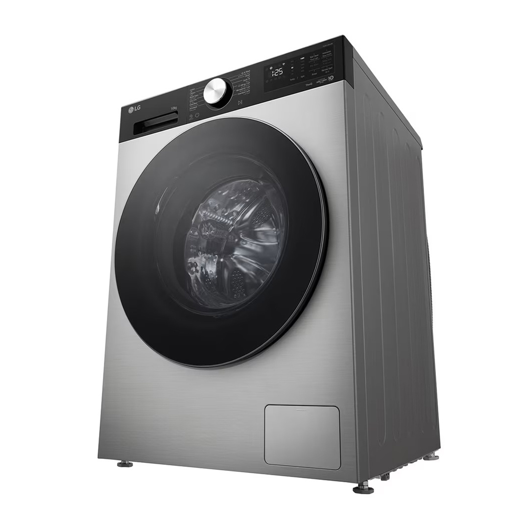 LG Inverter Front Load Washing Machine , 10 kg , Essence Silver - F4X5RYG23