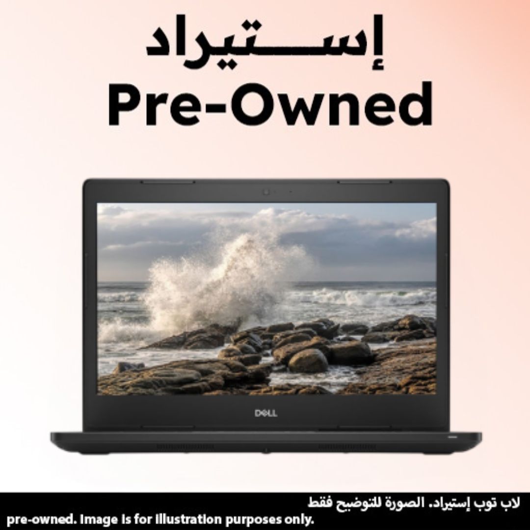 لاب توب استيراد ديل لاتيتيود 3480 ، معالج انتل كور i3-7100u ، هارد 256 جيجا بايت SSD ، رام 8 جيجا بايت ، كارت شاشة انتل HD جرافيكس 620