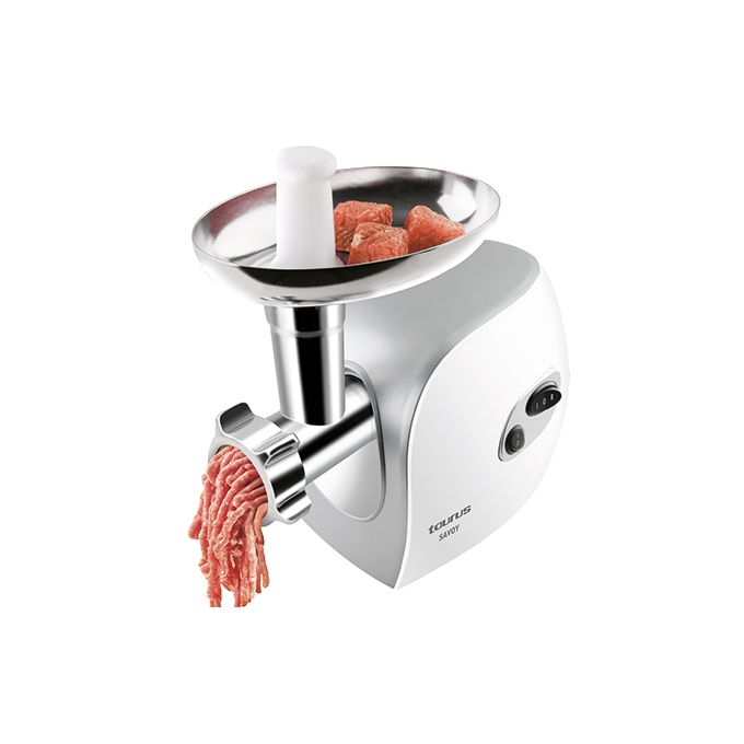 Taurus Savoy Meat Mincer with Attachments 450 Watt , White Silver