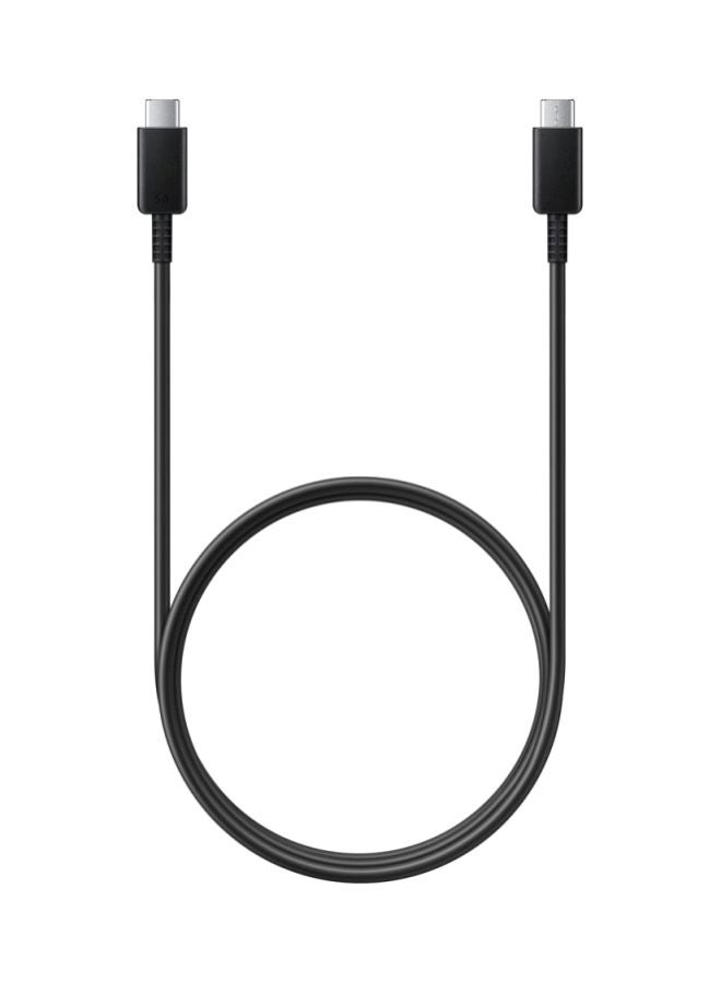 Samsung Wall Charger, USB-C port - EP-TA800NBEGGB with Samsung USB-C Charging Cable, 1 Meter, 5A, Black - EP-DN975BBEGWW, Black, 25 Watt