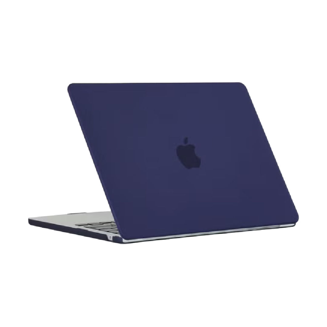 Generic Hard Shell Laptop Case with Screen Protector for Macbook Air 15-Inch , Matte Navy Blue