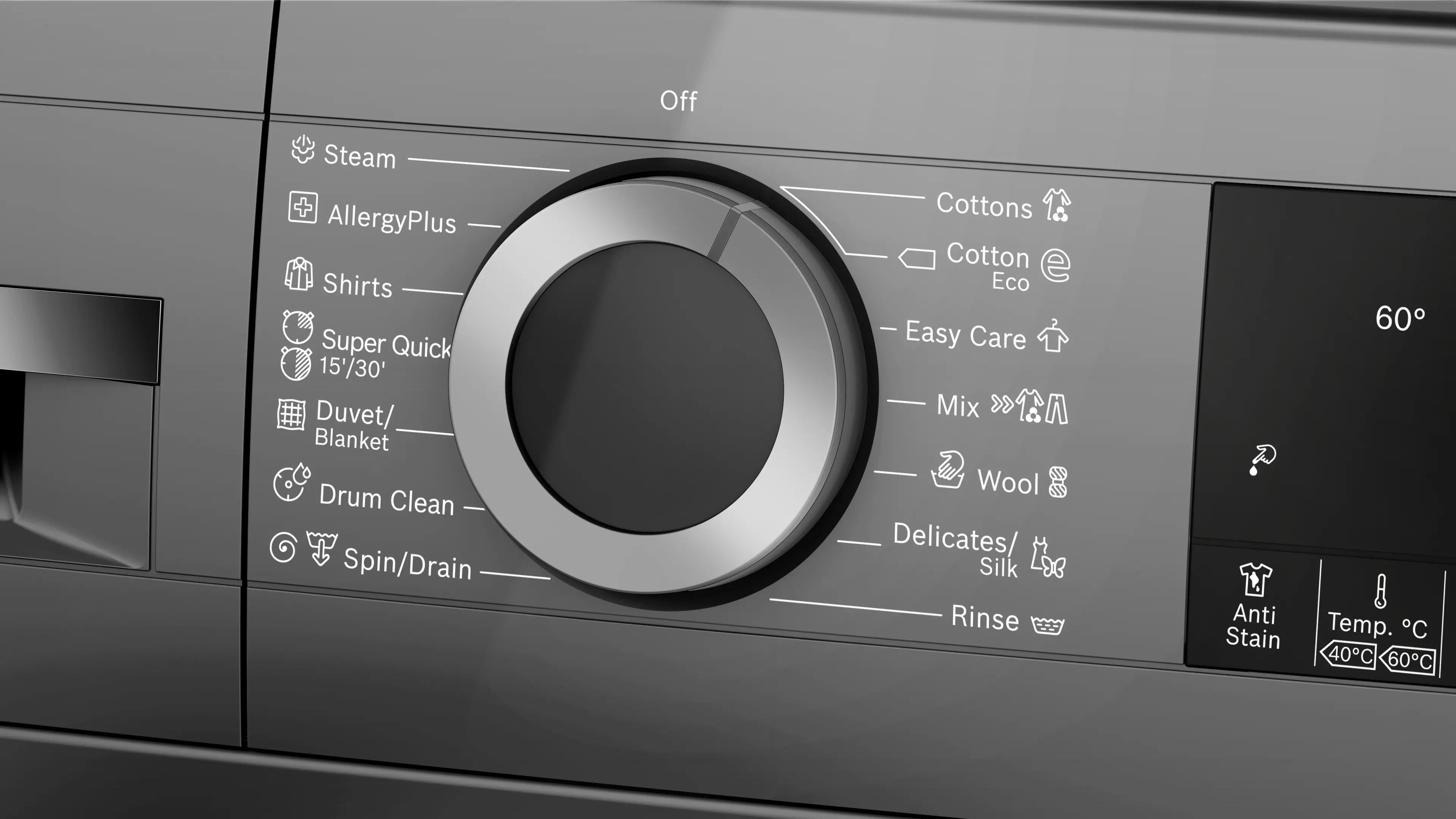 Bosch Inverter Front Load Washing Machine , 9 kg , Grey - WGA244Z1EG