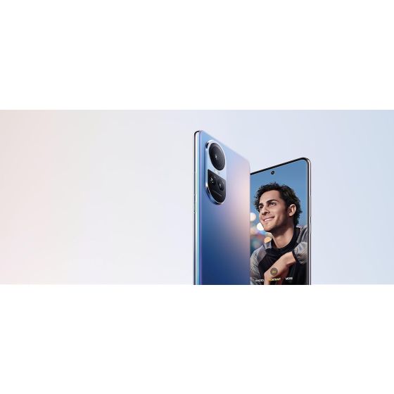 اوبو رينو 10 ، سعة 256 جيجا بايت ، رام 8 جيجا بايت ، شبكة 5G ، شريحتين - ازرق ثلجي