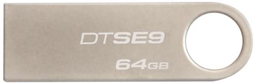فلاش درايف يو اس بي كينجستون داتا ترافلر ، 64 جيجا بايت فضي - DTSE9H/64GB