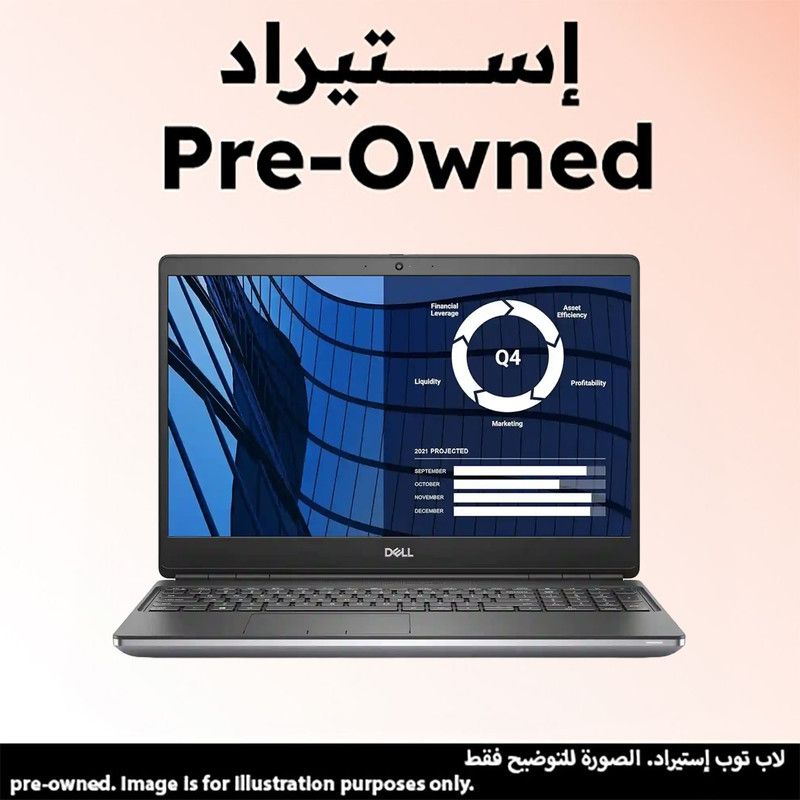 لاب توب استيراد ديل بريسيشن 7550 ، معالج انتل كور i7-10850H ، هارد 512 جيجا بايت ، رام 32 جيجا بايت ، كارت شاشة انفيديا Quadro T2000