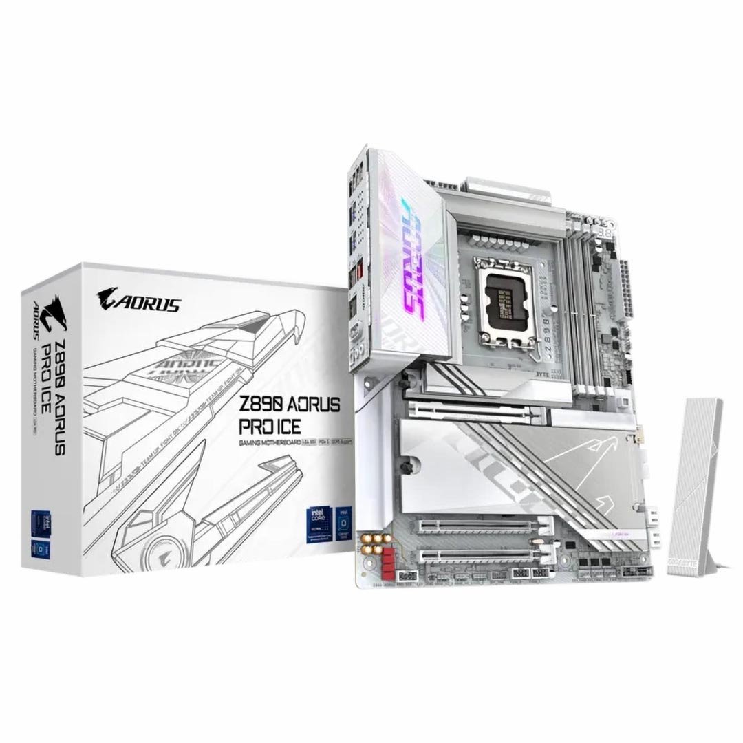 Gigabyte Z890 AORUS PRO ICE Motherboard , Intel Silver