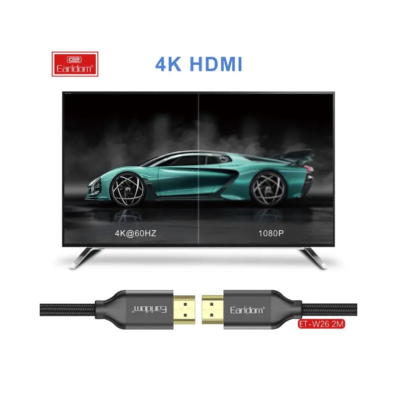 Earldom HDMI Cable ,2 Meter ,Black - W26