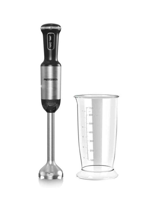 Mediatech Hand Blender 1200 Watt Black Silver - MT-HB1200