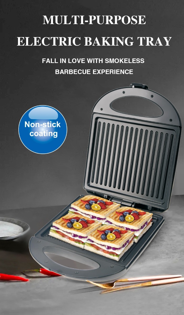 Raf Sandwich Maker 1400 Watt Black - R 228