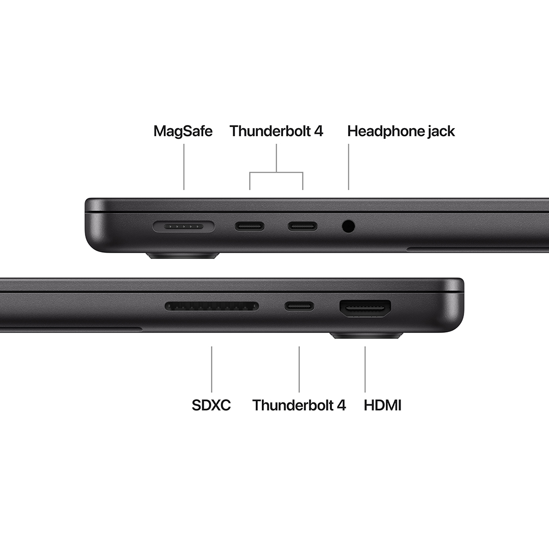 Apple MacBook Pro Laptop ,Apple M4 chip with 10-core CPU 14.2 Inch ,512 GB SSD ,24 GB ,Apple 10-Core GPU ,macOS - Space Black