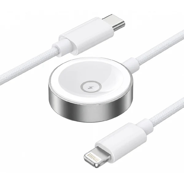 Lanex Wireless Wireless Smart Watch Charger for Apple Watch Series 1–9 , 2.5 Watt , White - LW13