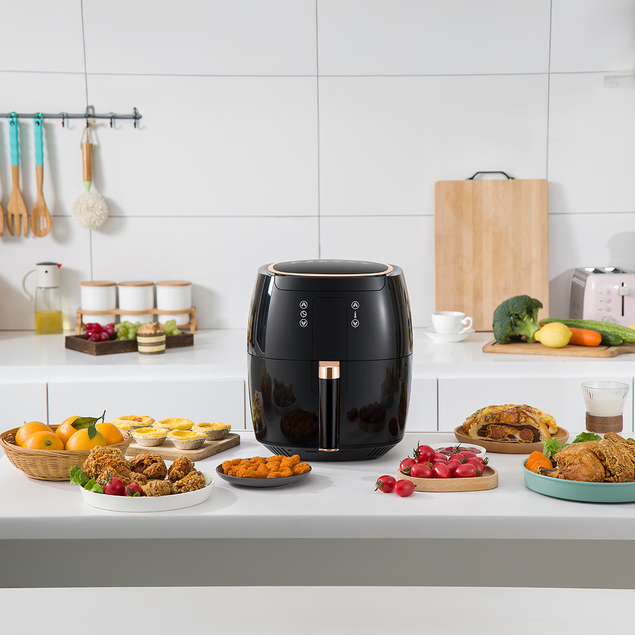 Swiss Pro Plus Air Fryer , 7 Liter , 1750 Watt Black - SP-DAF7LB