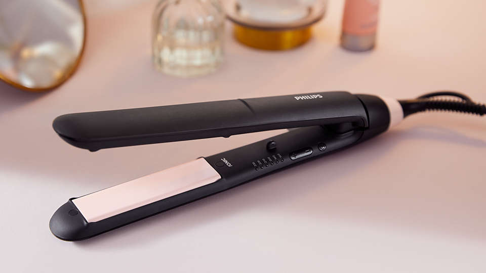 Philips ThermoProtect Hair Straightener 230 Celsius , Black - BHS378