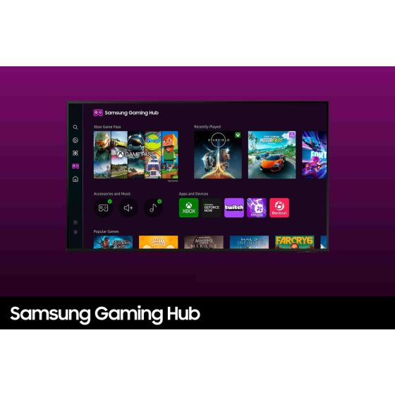 شاشة تلفزيون سمارت سامسونج ، مقاس 75 بوصة ، ليد ، دقة 4K UHD ، بريسيفر داخلي