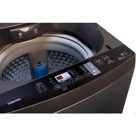 غسالة فوق اتوماتيك انفرتر توشيبا ، سعة 13 كجم ، فضي - AW-DK1300KUPEG