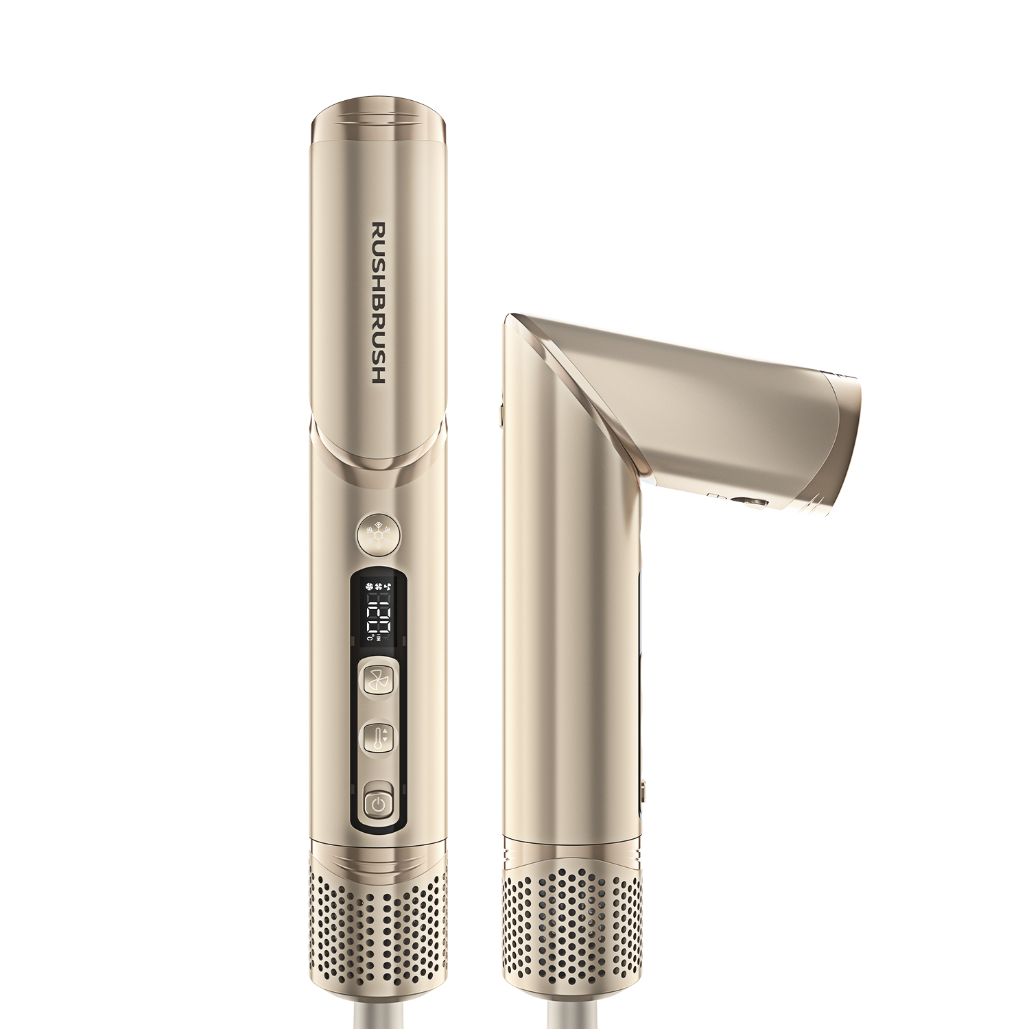 Rush Brush AirWrapper X2 8 in 1 Hair Styler 1400 Watt , champagne