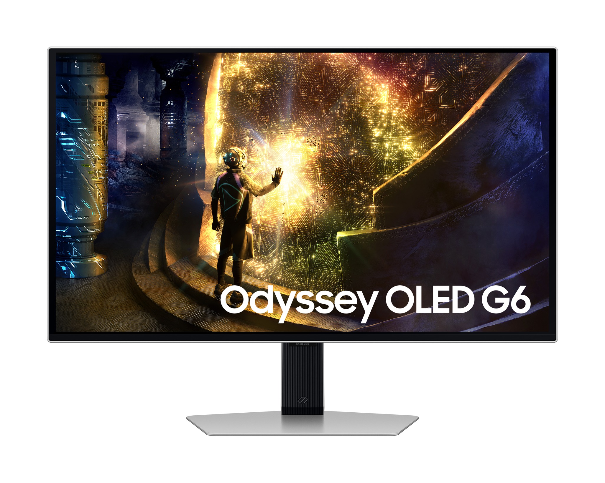 شاشة جيمنج سامسونج اوديسي G6 G61SD ، مقاس 27 بوصة ، معدل تحديث 240 هرتز ، معدل استجابة 0.03 مللي ثانية ، فضي - LS27DG612SUXEN