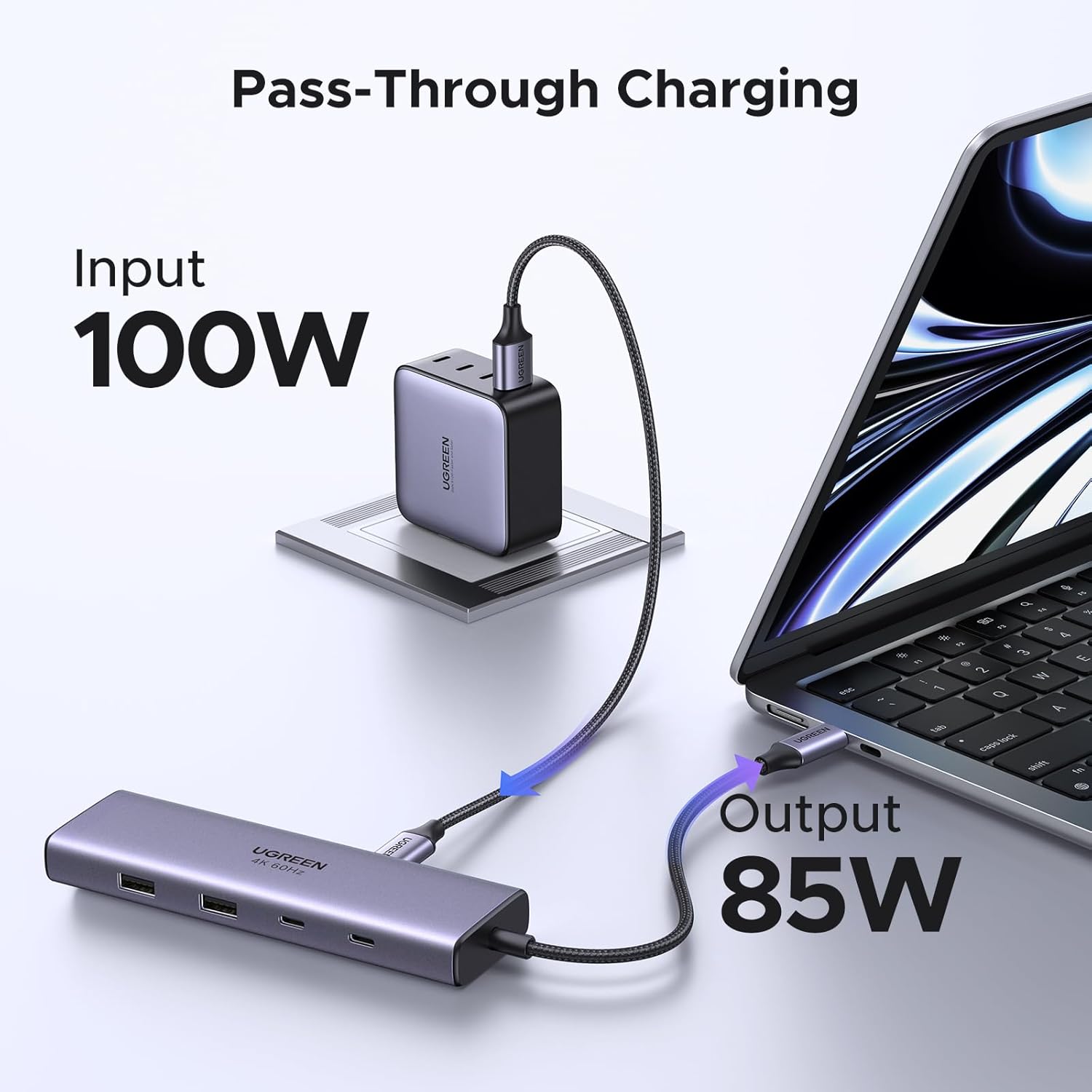موزع USB متعدد المنافذ يوجرين ريفودوك 109 - CM498-15375