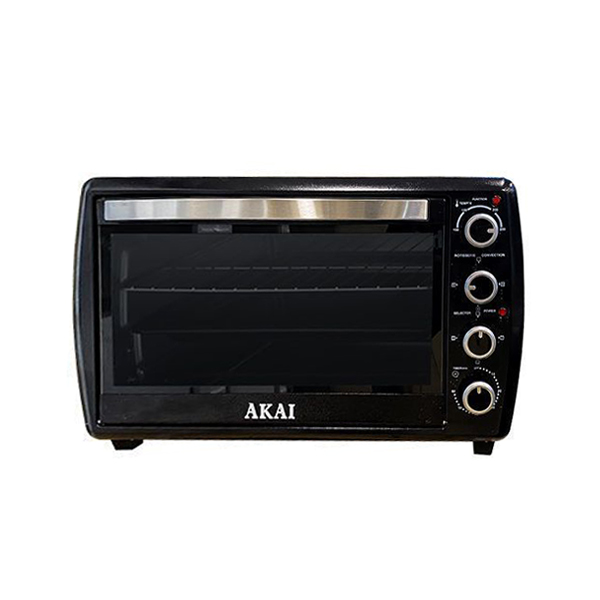 Akai Oven with Grill , 55 Liter 2200 Watt , Black - AK-55