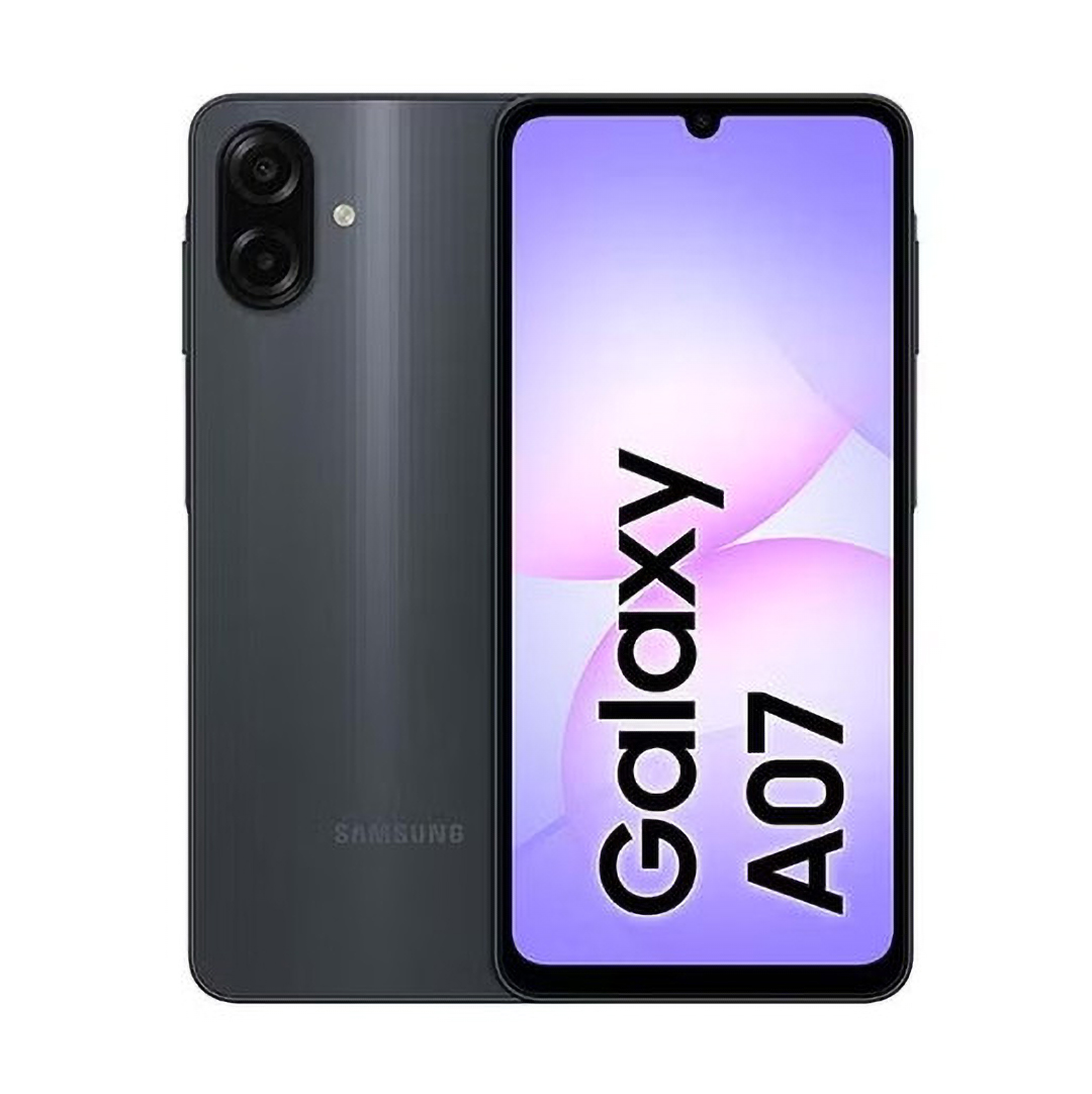 Samsung A07 , 128 GB , 4 GB , 4G LTE , Dual-SIM - Black