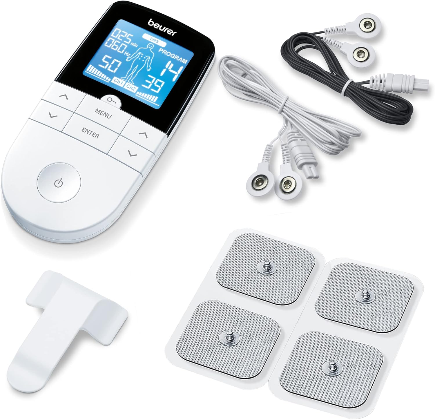 Beurer Battery Digital TENS/EMS Device , White Black - EM 49