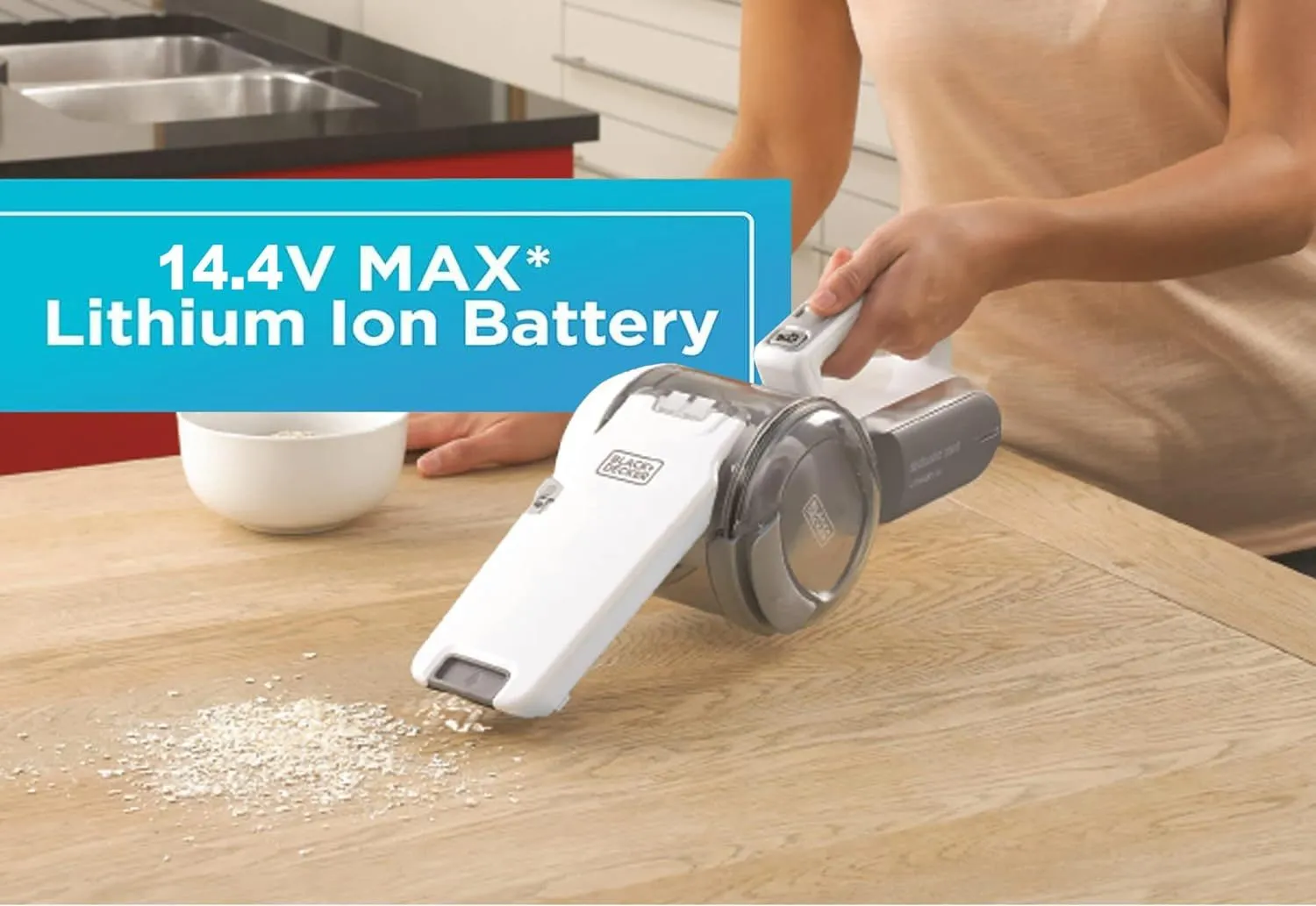 Black + Decker Handheld Vacuum Cleaner , champagne - Pv1420L-B5