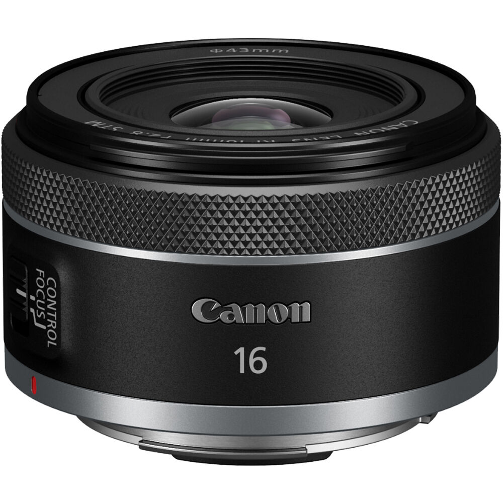 Canon Camera Lens , 16mm for Canon RF Cameras , Black - ICS-236