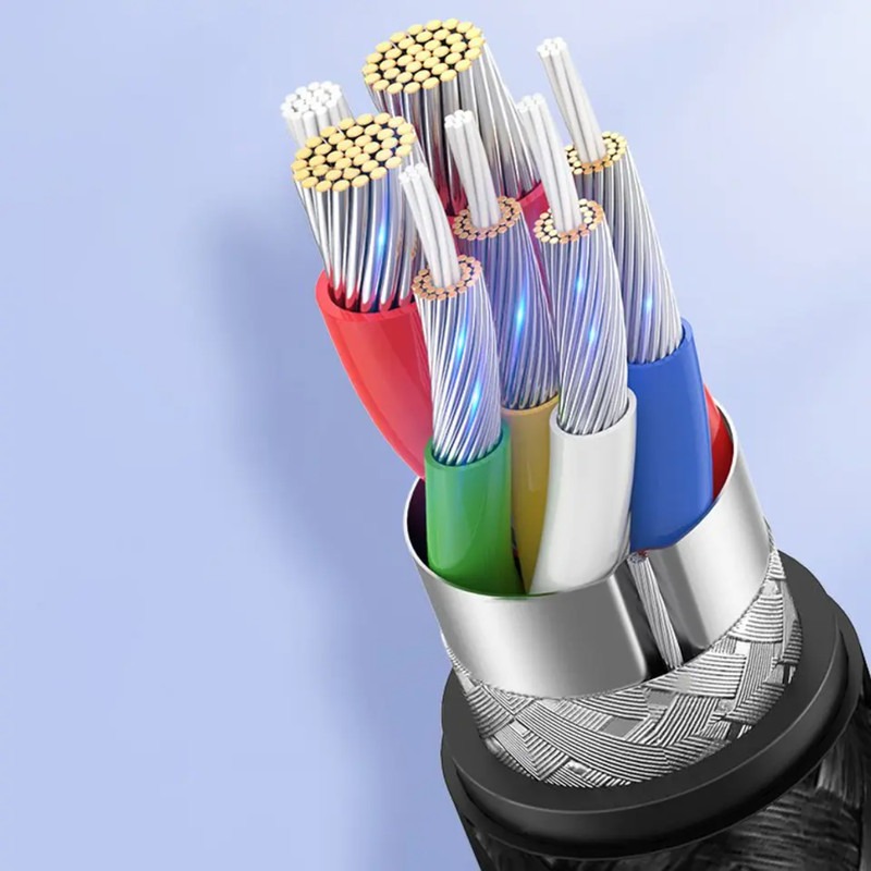 كابل موبايل Type C يوجرين ، طول 2 متر ، اسود ورمادي - US316