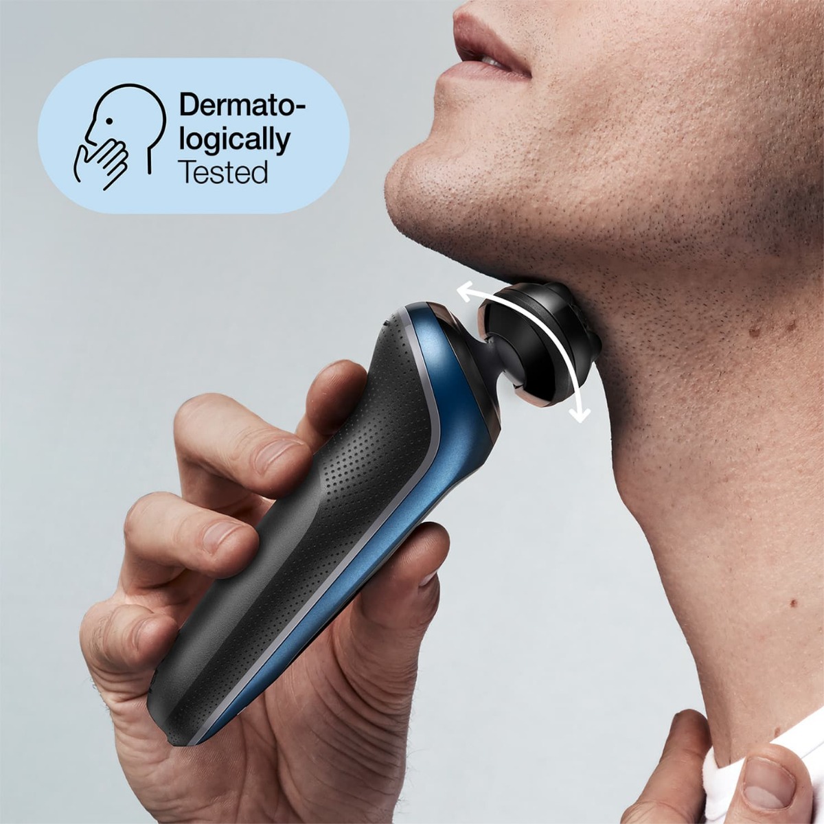 ماكينة حلاقة كهرباء براون سيريس 6 سينسو فليكس ، استخدام جاف ورطب ، ازرق واسود - 60B1000s