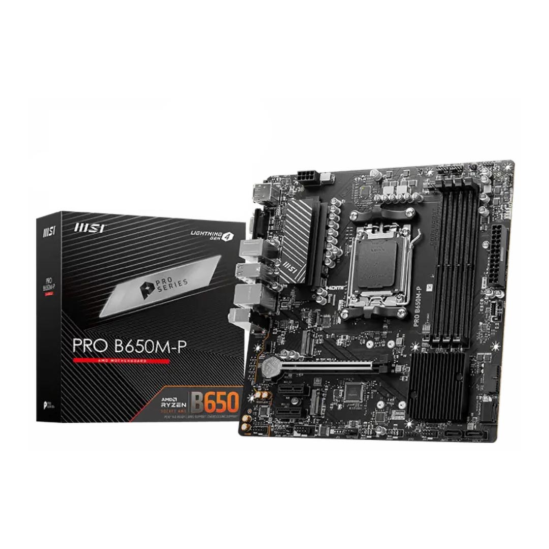 ماذر بورد ام اس اي برو B650M-P ، AMD ، mATX - اسود