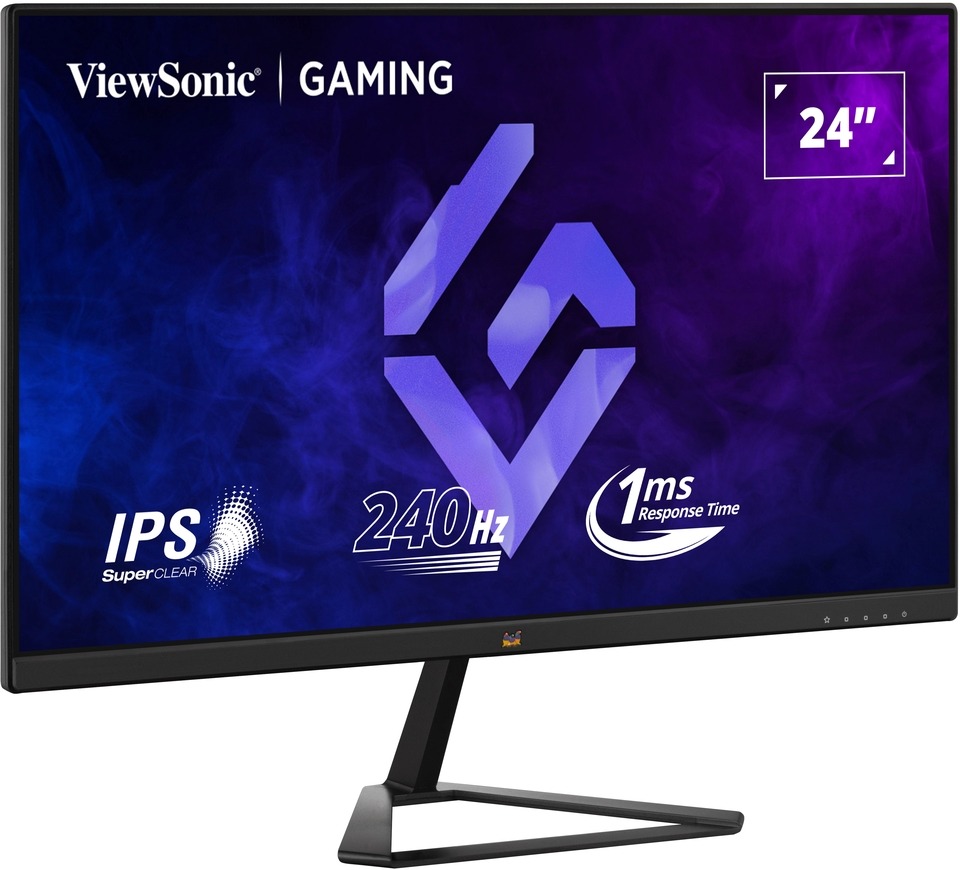 شاشة جيمنج فيوسونيك VX2479A-HD-PRO ، مقاس 24 بوصة ، معدل تحديث 240 هرتز ، معدل استجابة 1 مللي ثانية ، اسود