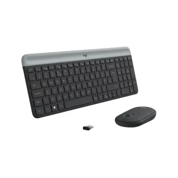 كيبورد وماوس لاسلكي للعمل لوجيتك MK470 ، جرافيت - 920-010069