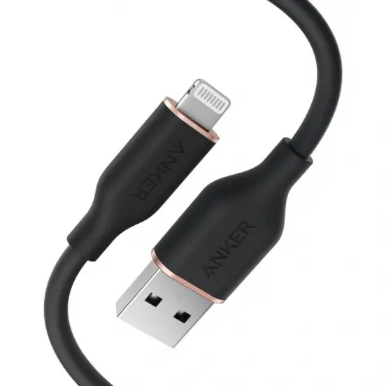 Anker PowerLine III Flow Lightning Charging Cable 3 Feet Black
