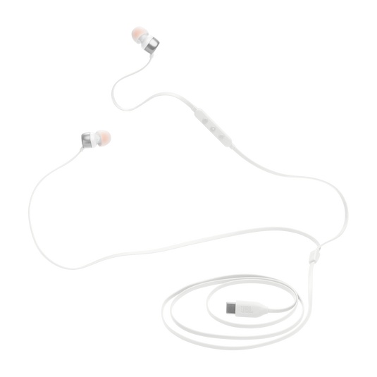 Jbl Tune 310C Wired Earphones , EQ Presets , White - JBLT310C