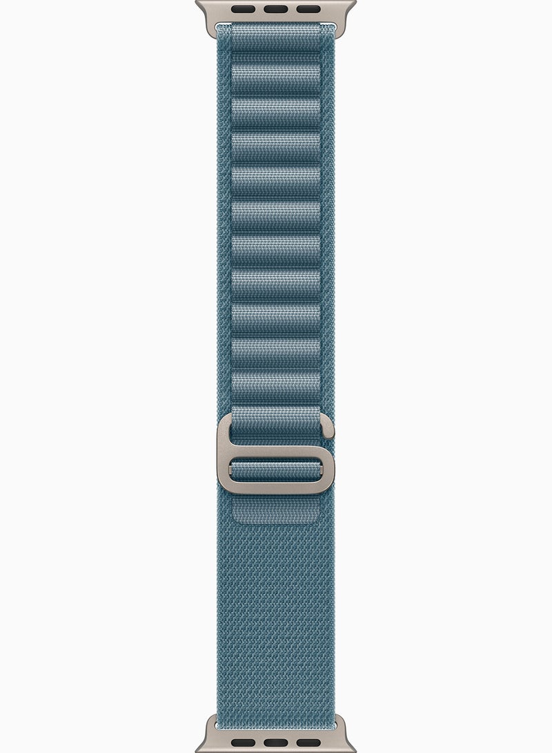 Apple Ultra 3 Smart Watch, S/M Band , 49 Millimeter Natural Titanium and Light Blue Alpine