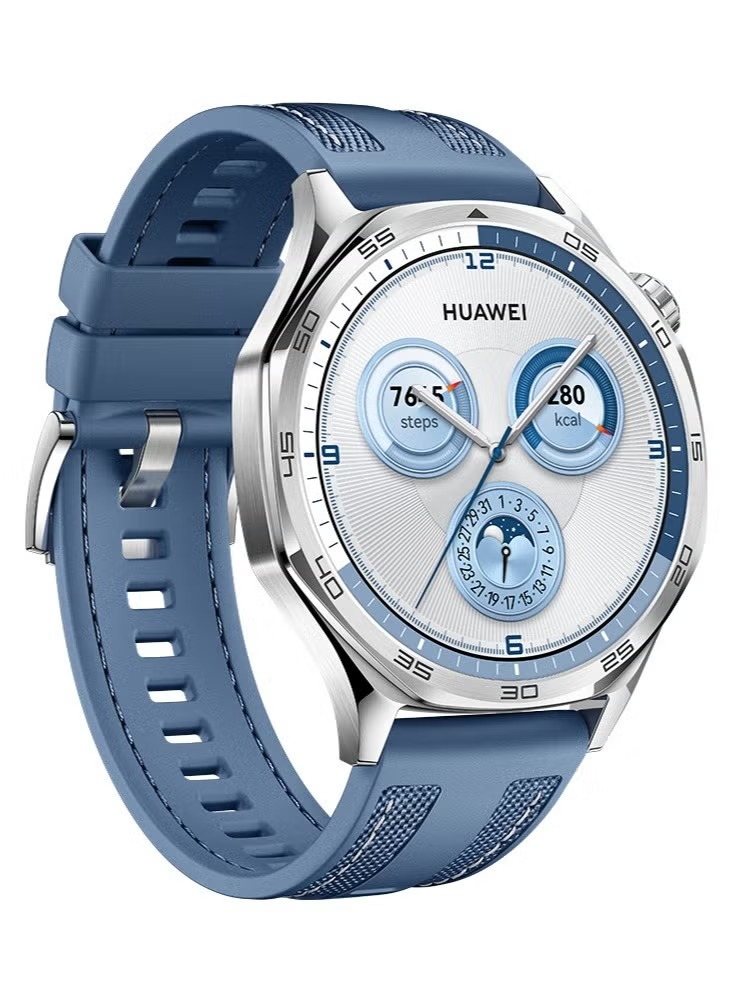 Huawei Watch GT 5 Smart Watch , 46 Millimeter Silver Blue