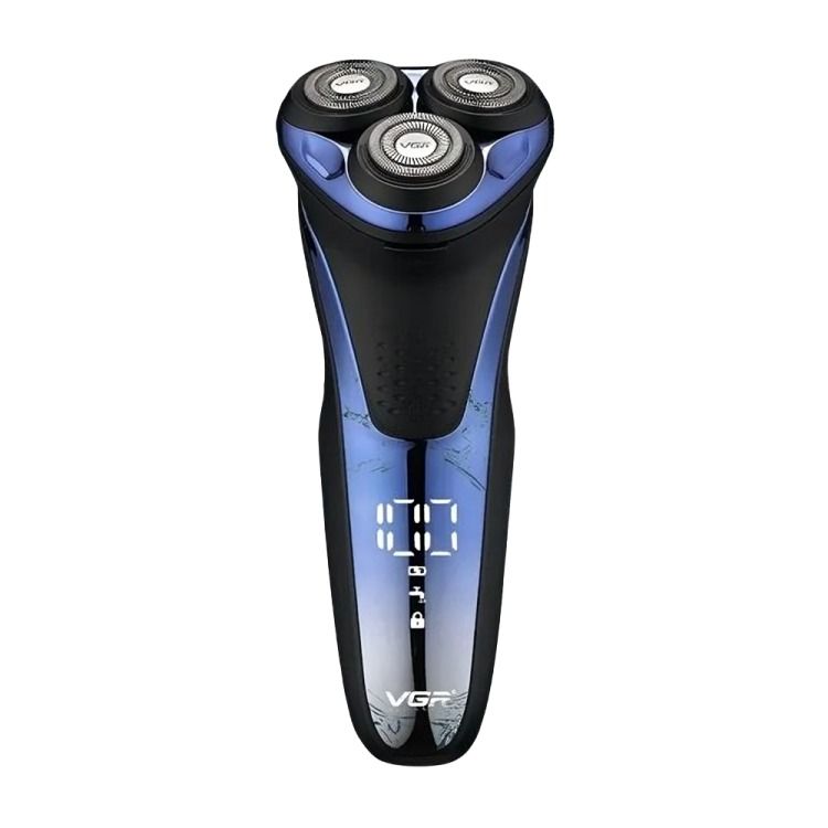 VGR Cordless Foil Shaver Wet & Dry Blue Black - V-306
