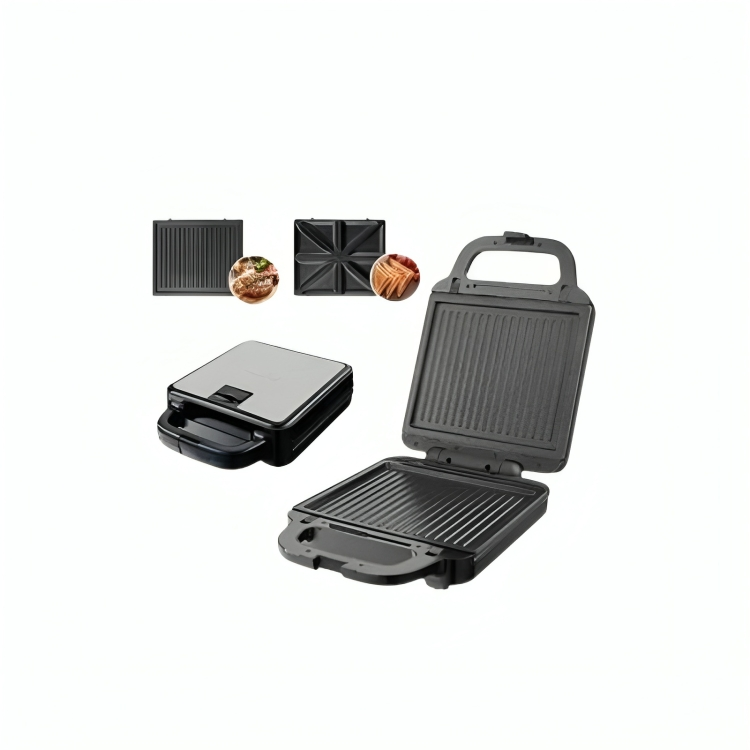 Sokany 2-in-1 2 In 1 Sandwich Maker 1400 Watt Black - SK-08062