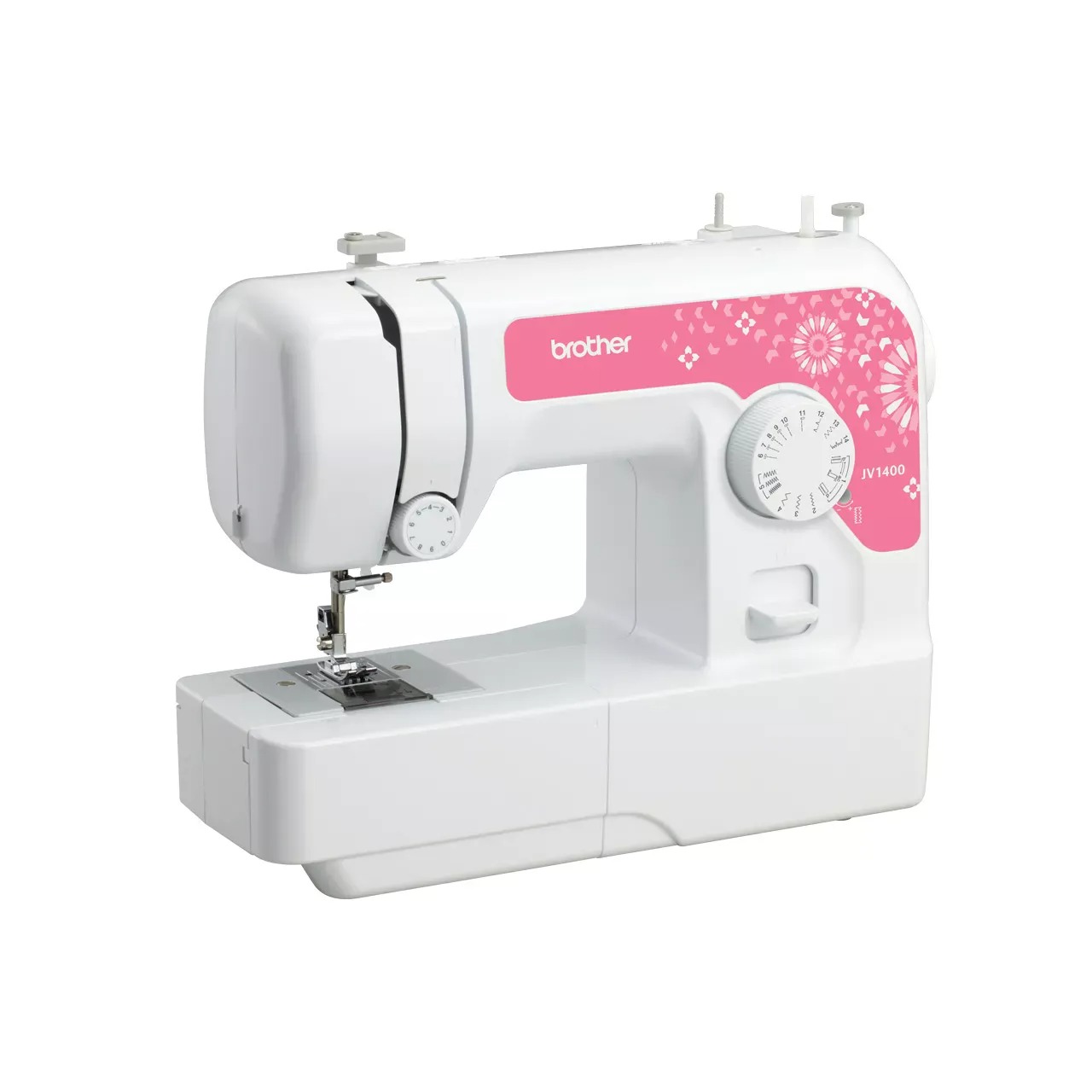 Brother Electronic Sewing Machine , White Pink - JV1400