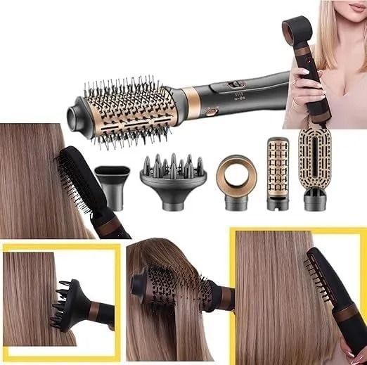 VGR Volumizer Brush with Attachments 1000 Watt , Black - V-491