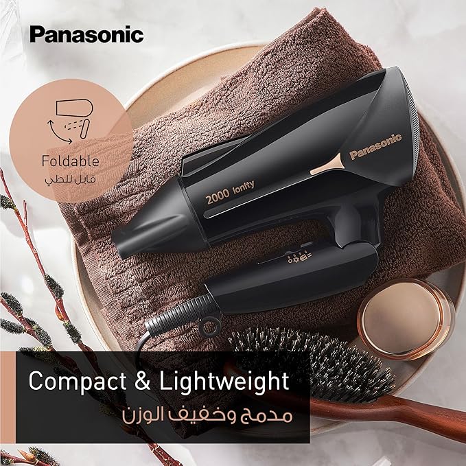 Panasonic Hair Dryer 2000 Watt , Black - EH-NE66