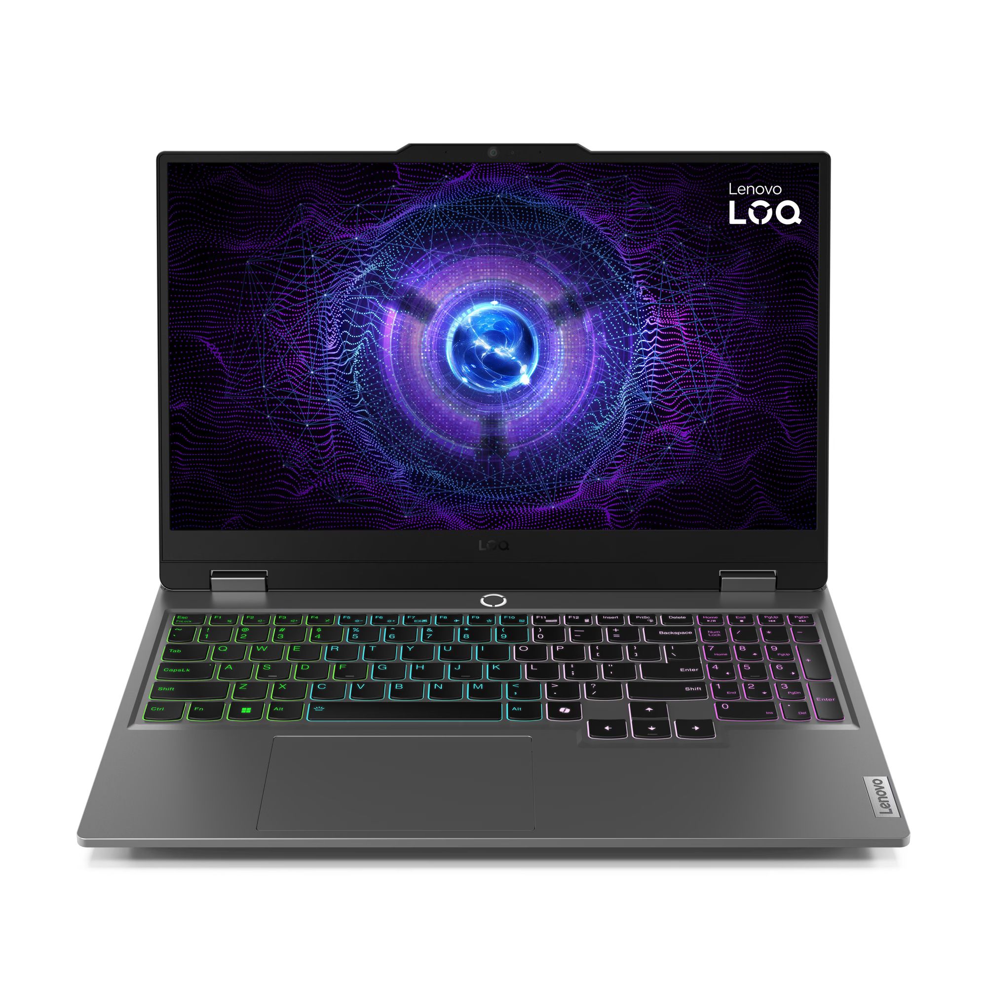 لاب توب لينوفو LOQ 15IAX9 - 83GS008NED ، معالج انتل كور i5-12450HX 15.6 بوصة ، هارد 512 جيجا بايت SSD ، رام 8 جيجا بايت ، كارت شاشة انفيديا جي فورس RTX 3050 ،فري دوس - رمادي لونا