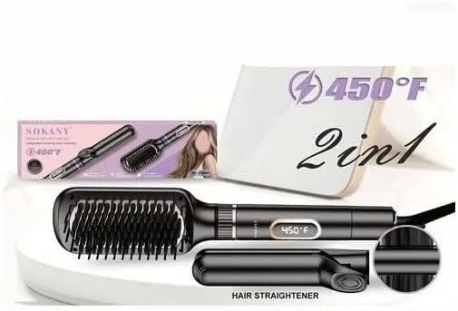 فرشاة تصفيف الشعر سوكاني ، 450 فهرنهايت ، اسود - SK-15044