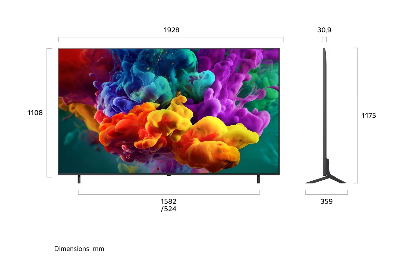 شاشة تلفزيون سمارت ال جي ، مقاس 86 بوصة ، Mini LED ، دقة 4K UHD ، بريسيفر داخلي
