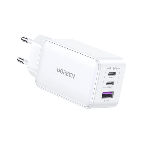 شاحن يوجرين جان فاست ، عدد 3 منفذ USB ، قدرة 65 وات ، ابيض - CD244