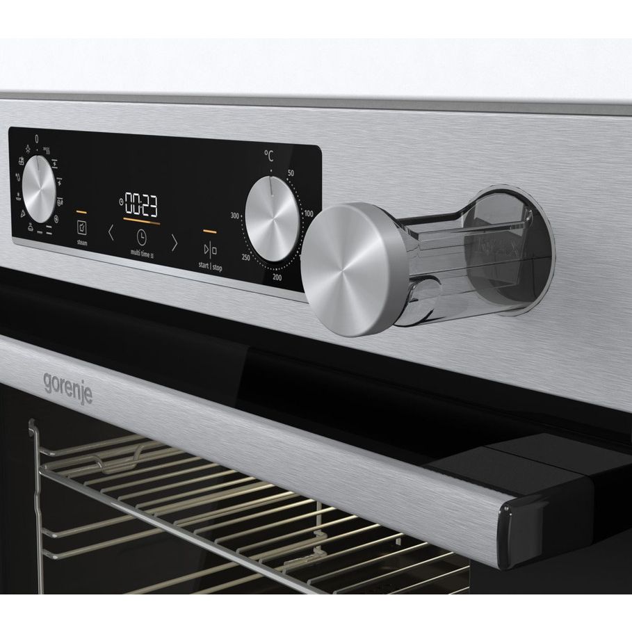 Gorenje Built-in Oven with Grill 77 Liter , Black Stainless Steel - BSA6737E15X