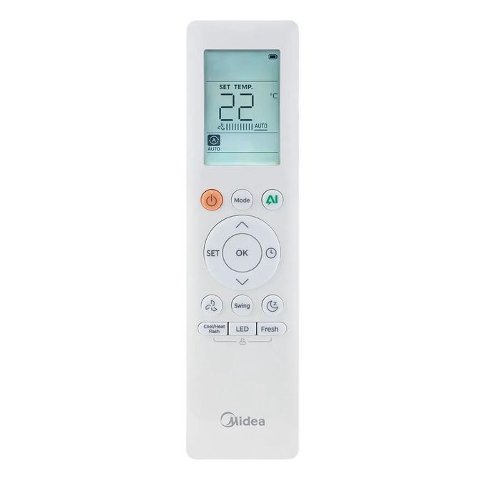 Midea AI Eco Master Split Air Conditioner ,2.25 horsepower Inverter Motor Cooling and Heating ,White - MSEFT-18HRDN8F
