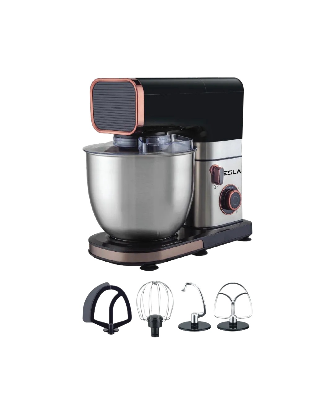 Tesla Stand Mixer 5.5 Liter Black Stainless Steel - TSL-SM300
