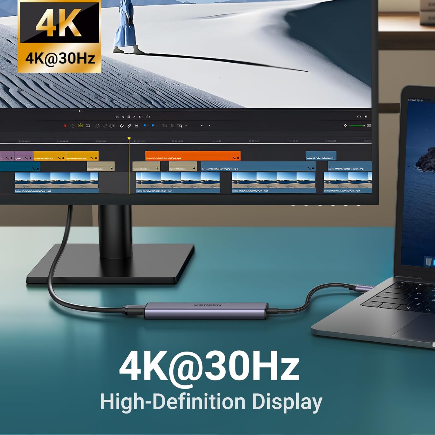 موزع USB متعدد المنافذ يوجرين ريفودوك